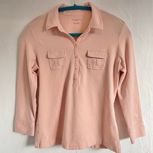 Sonoma Life and Style Pink Collared Shirt